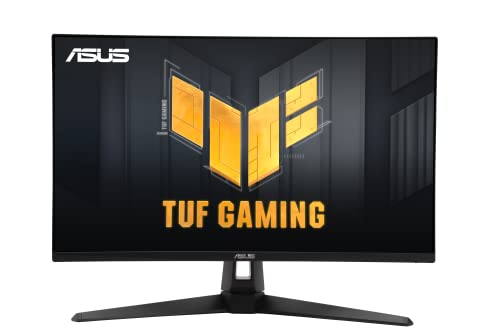 ASUS TUF Gaming 27” 1440P HDR Monitor (VG27AQ3A) – QHD (2560 x 1440), 180Hz, 1ms, Fast IPS, 130% sRGB, Extreme Low Motion Blur Sync, Speakers, Freesync Premium, G-SYNC Compatible, HDMI, DisplayPort