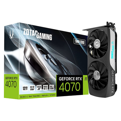 Tarjeta de video ZOTAC Gaming GeForce RTX 4070 Twin Edge ZT-D40700E-10M 12GB 2475 MHz