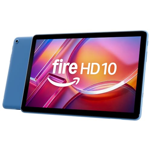 Amazon Fire HD 10 tablet (newest model) built for relaxation, 10.1" vibrant Full HD screen, octa-core processor, 3 GB RA