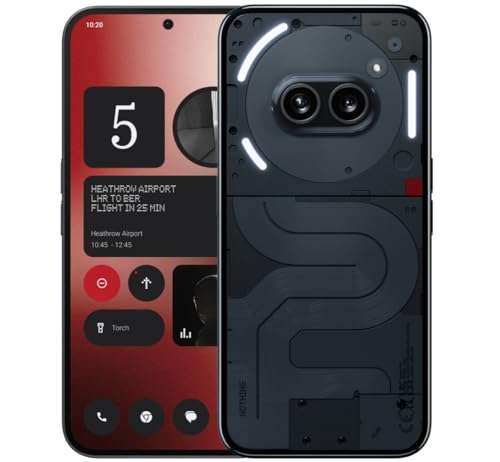 Nothing Phone (2a) Smartphone Unlocked 5G Android Phone Dimensity 7200 Pro, 50MP Dual Camera Cell Phone, 6.7'' AMOLED Display, 5000mAh Battery, NFC (Black, 8+128GB)