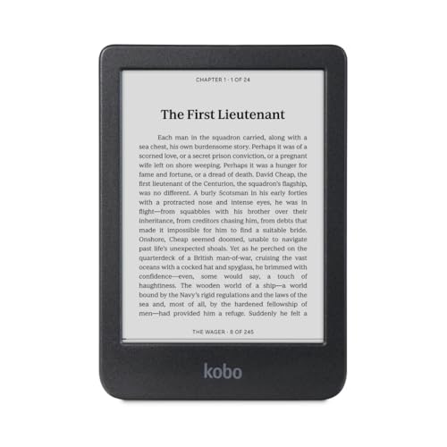 Kobo Clara BW eReader, 6” Touchscreen, Waterproof, 16GB, Black
