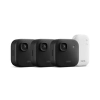 Blink Outdoor 2K+ (newest model) — Wireless smart security camera, 2K video resolution, enhanced audio, two-year battery. Sync Module Core included — 3 camera system (Black)