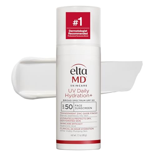 EltaMD UV Daily Hydration+ Untinted Face Sunscreen, SPF 50, 1.7oz