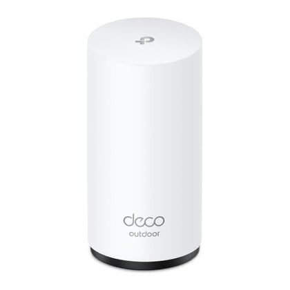 TP-Link Deco 7 Outdoor BE65 BE11000 Tri-Band Wi-Fi 7 Mesh Extender | Up to 3,000 sq.ft, 2 * 2.5G PoE+ Ports, IP65 Waterproof | Multiple Mount Options | 6 GHz, MLO, Homeshield, 320 MHz, AI-Roaming