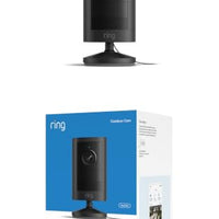 Ring Outdoor Cam, Plug-In (newest model), Home or business security, Wide-Angle Retinal 2K Video, 6x Enhanced Zoom, Night Vision for true color in low light, Black