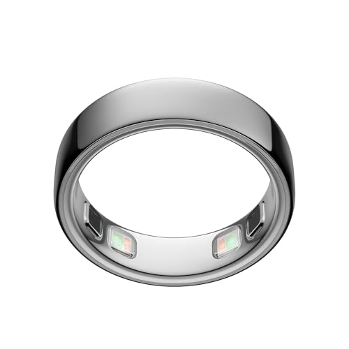 Oura Ring 5 Smart Ring - Silver - Size 8 - Fitness & Sleep Tracker