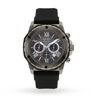 Reloj Bulova Marine Star 98B259 - Esfera Gris, Correa de Goma 44mm