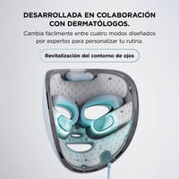 Mascarilla facial LED Shark CryoGlow con enfriamiento ocular, antienvejecimiento y reparación de imperfecciones, USB-C y control remoto