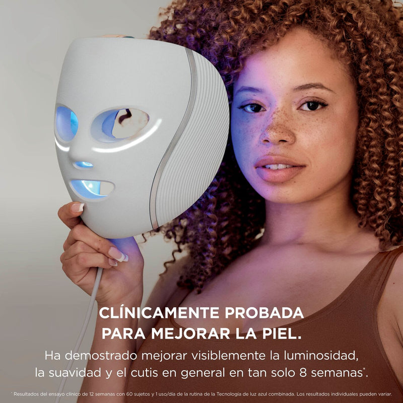 Mascarilla facial LED Shark CryoGlow con enfriamiento ocular, antienvejecimiento y reparación de imperfecciones, USB-C y control remoto