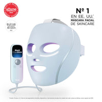 Mascarilla facial LED Shark CryoGlow con enfriamiento ocular, antienvejecimiento y reparación de imperfecciones, USB-C y control remoto