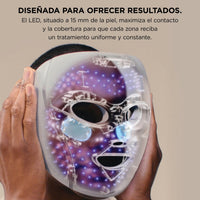 Mascarilla facial LED Shark CryoGlow con enfriamiento ocular, antienvejecimiento y reparación de imperfecciones, USB-C y control remoto