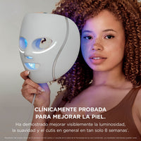 Mascarilla facial LED Shark CryoGlow con enfriamiento ocular, antienvejecimiento y reparación de imperfecciones, USB-C y control remoto