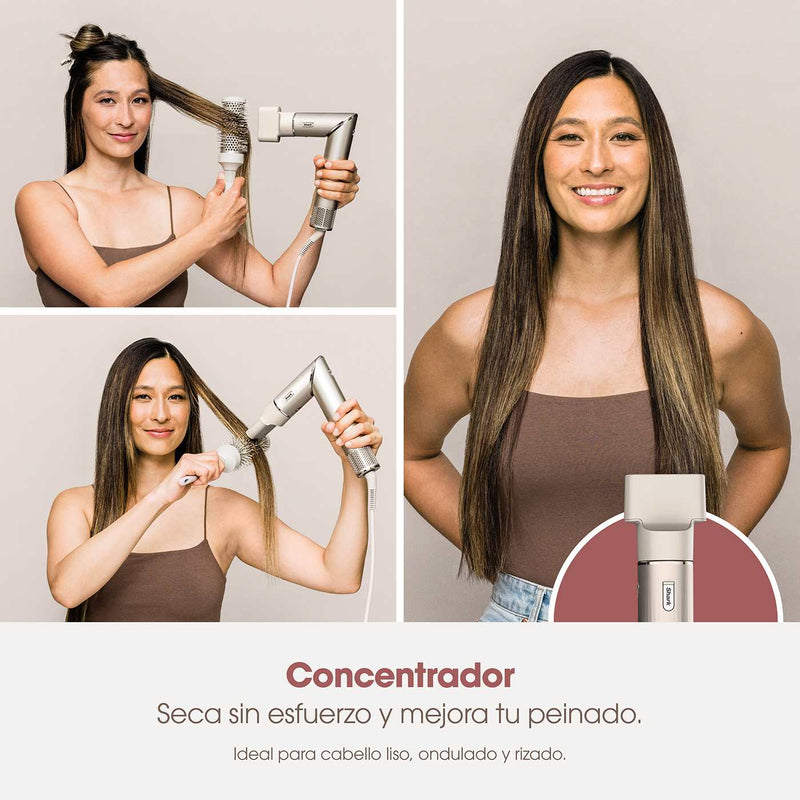 Shark FlexStyle Moldeador Multifuncion y Secador de Pelo con Tecnologia Coanda, Set 3 Cabezales, Rizadores Automaticos, Cepillo Redondo, Concentrador, HD430
