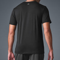 Alo Yoga Conquer Reform Crewneck Short Sleeve - Black