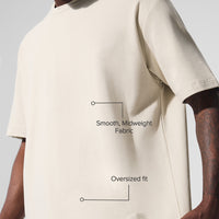 Alo Yoga Double Take Short Sleeve - Bone