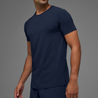 Alo Yoga ALO Vapor Crewneck Short Sleeve - Navy