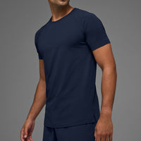Alo Yoga ALO Vapor Crewneck Short Sleeve - Navy