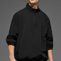 Alo Yoga Light Weight Takeaway Track Pullover - Black