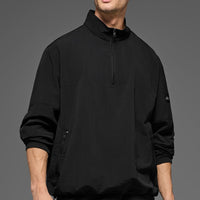Alo Yoga Light Weight Takeaway Track Pullover - Black