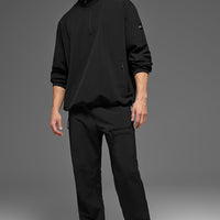 Alo Yoga Light Weight Takeaway Track Pullover - Black