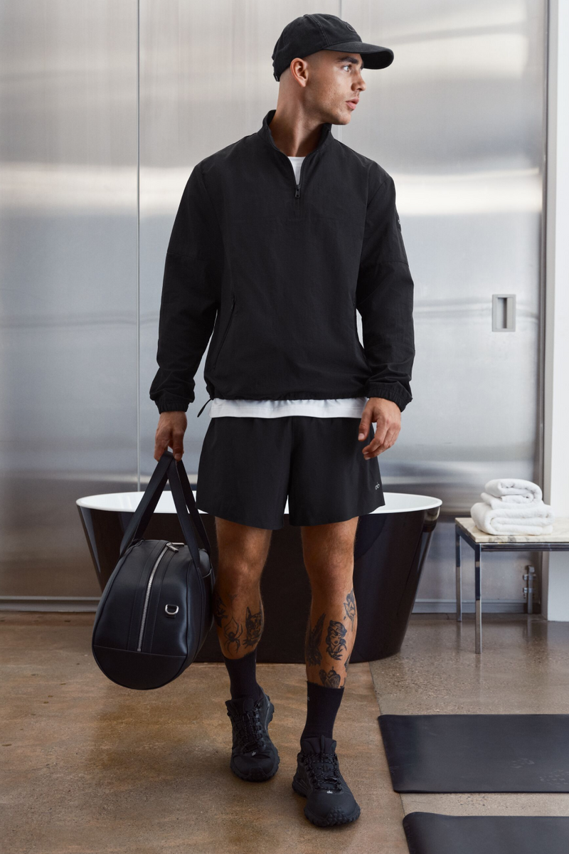 Alo Yoga Light Weight Takeaway Track Pullover - Black