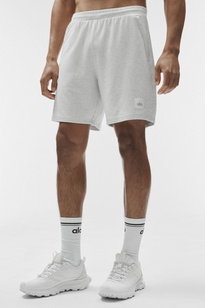 Alo Yoga 7" Double Take Short - White Heather