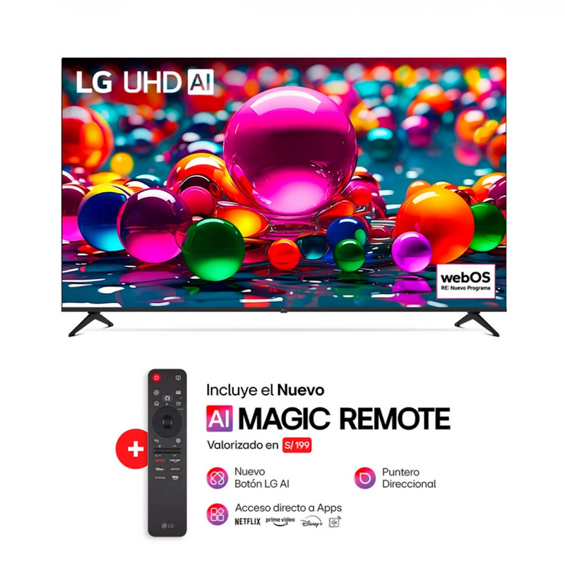 Televisor LG 75" UHD 4K THINQ AI