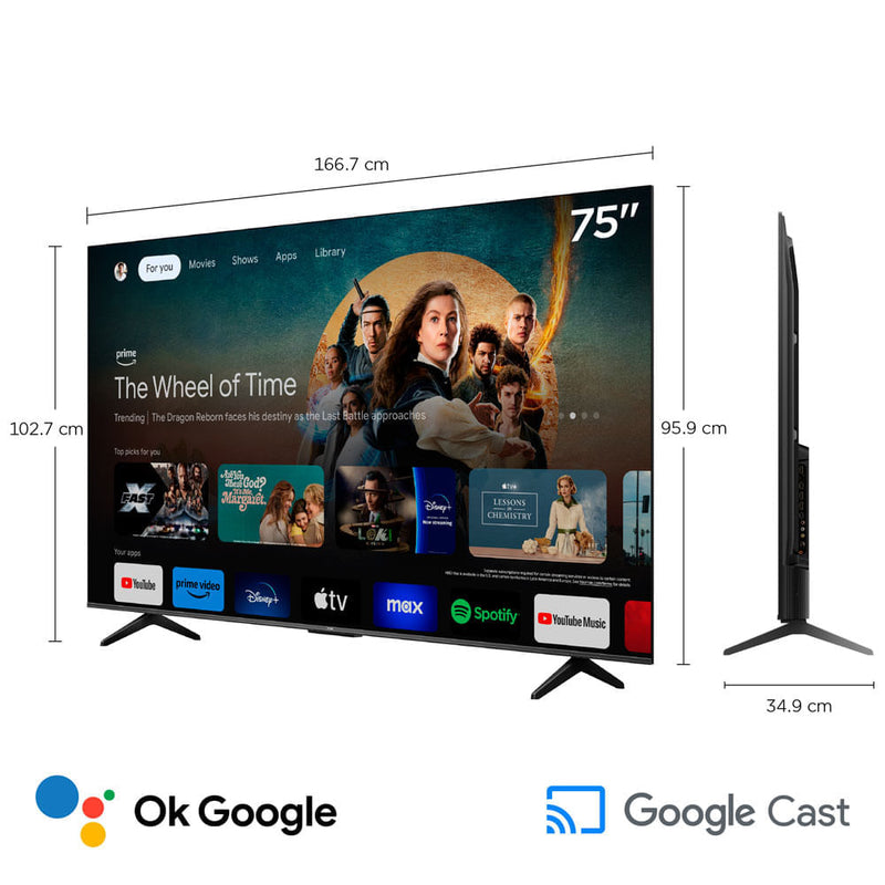 Televisor TCL QLED 75" UHD 4K Smart TV 75t6c