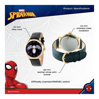 Reloj analógico vintage Spider-Man para adultos, diseño resistente al agua con movimiento de cuarzo y material de alta calidad