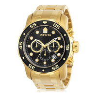 Invicta Pro Diver, reloj cronógrafo de cuarzo con correa de acero inoxidable plateado, diseño sofisticado para hombres