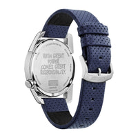 Citizen Eco-Drive Marvel Spider Man, Reloj para hombre, acero inoxidable, correa poliuretano azul, Fecha, Modelo AW1680-03W