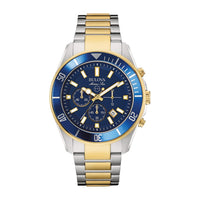 Bulova 98B230 Marine Star Reloj de Cuarzo Japonés con Cronógrafo Bicolor para Hombre