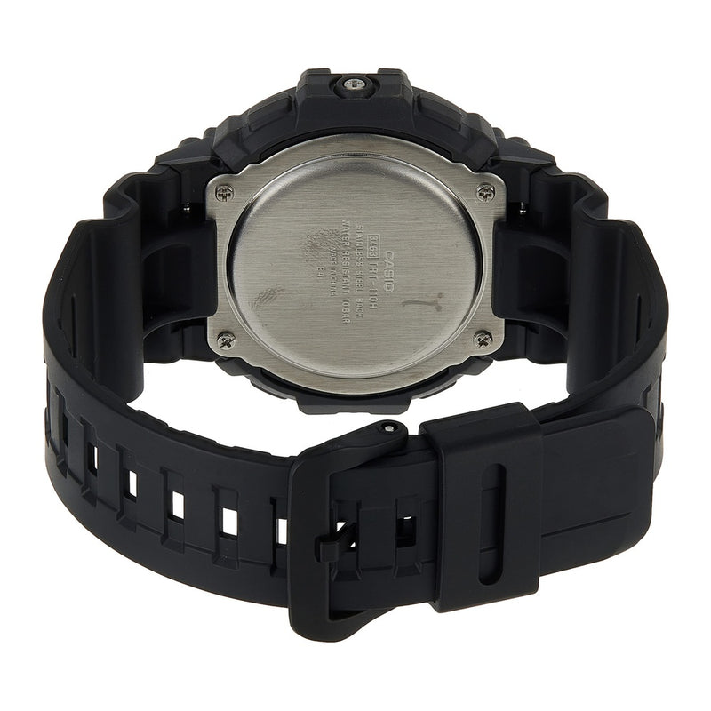 Casio Reloj de cuarzo resistente al barro con correa de resina y cuerpo de acero inoxidable, modelo TRT-110H-1AVCF