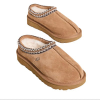 UGG Tasman II Chestnut - Par vista superior con interior de piel