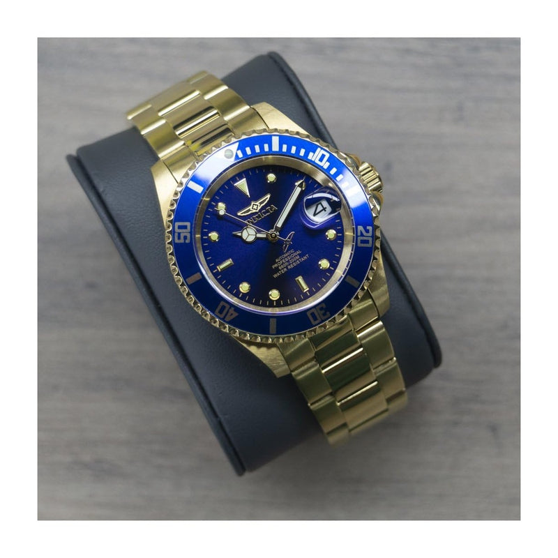 Invicta Pro Diver 8930C para hombre, Pro Diver, Dorado, cronógrafo automático japonés, resistencia al agua 200 metros