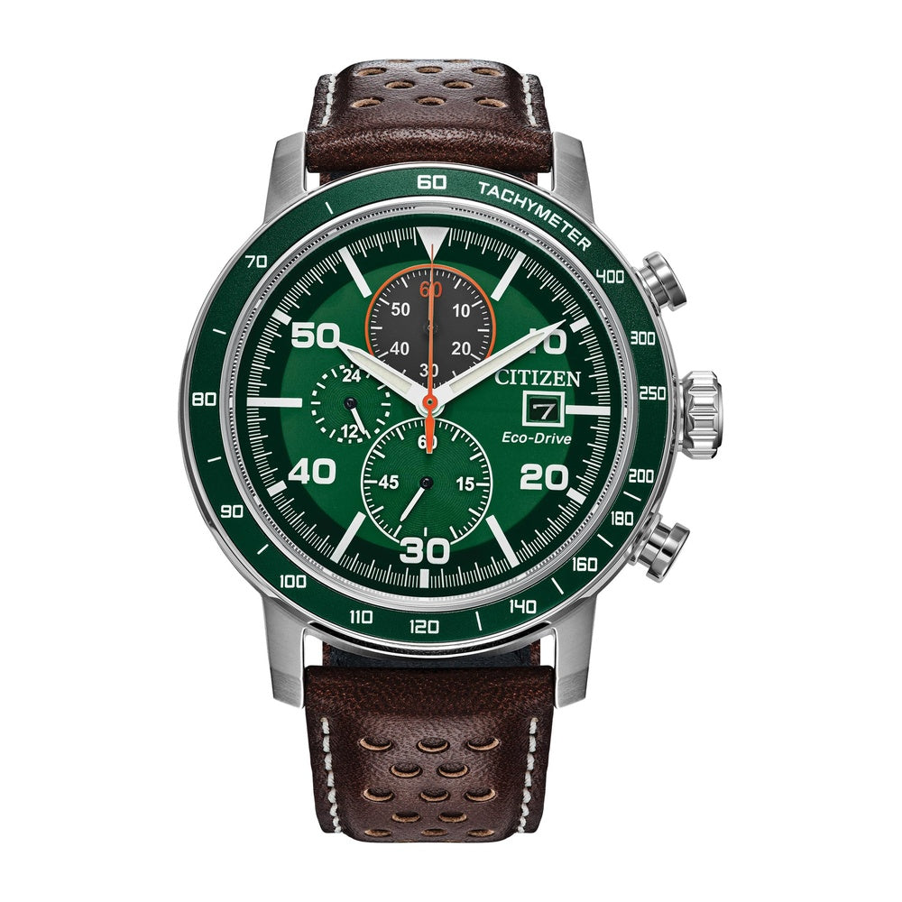 Reloj cronógrafo Citizen Eco-Drive Brycen para hombre, con caja de acero inoxidable y diseño deportivo contemporáneo