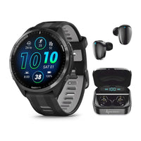Garmin Forerunner 965 Reloj inteligente premium con GPS para correr y triatlón, incluye pantalla AMOLED y bisel de titanio
