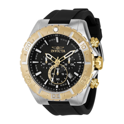 Invicta Aviator Men 49mm Stainless Steel Steel Black dial VK63A Quartz