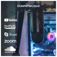 Micrófono USB Blue Yeti para PC y Mac, con 3 cápsulas de condensador, 4 patrones de captación