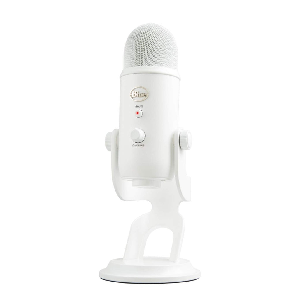 Logitech for Creators Blue Yeti - Micrófono USB para videojuegos, transmisión, pódcasts, blanco (Whiteout)