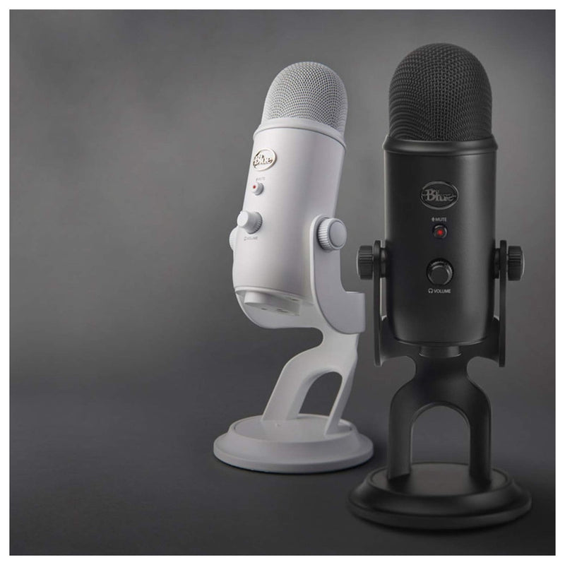 Logitech for Creators Blue Yeti - Micrófono USB para videojuegos, transmisión, pódcasts, blanco (Whiteout)