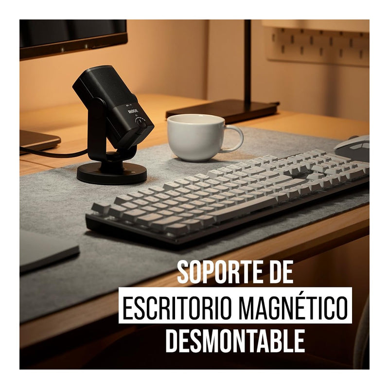 RØDE NT-USB Mini micrófono USB de condensador versátil calidad de estudio para podcasting, transmisión, juegos y más