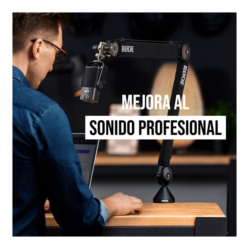 RØDE NT-USB Mini micrófono USB de condensador versátil calidad de estudio para podcasting, transmisión, juegos y más
