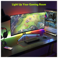 Teclado mecánico RGB inalámbrico y con cable de 61 teclas con interruptores azules, sonido de clic, para juegos.