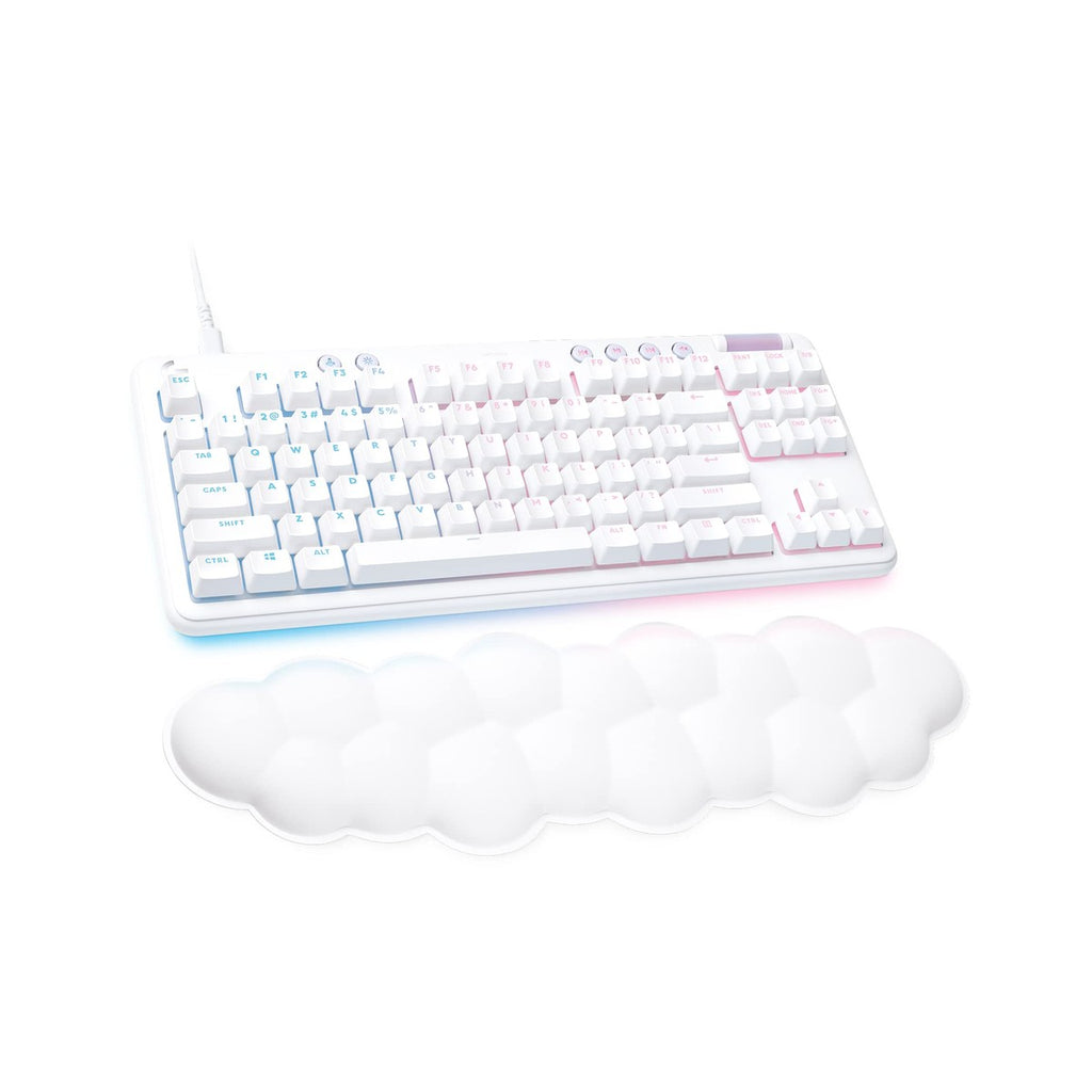 Teclado mecánico Logitech G 713 con cable e iluminación RGB LIGHTSYNC, interruptores táctiles GX marrón, reposamanos cómodo, compatible con PC y Mac