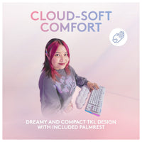 Teclado mecánico Logitech G 713 con cable e iluminación RGB LIGHTSYNC, interruptores táctiles GX marrón, reposamanos cómodo, compatible con PC y Mac
