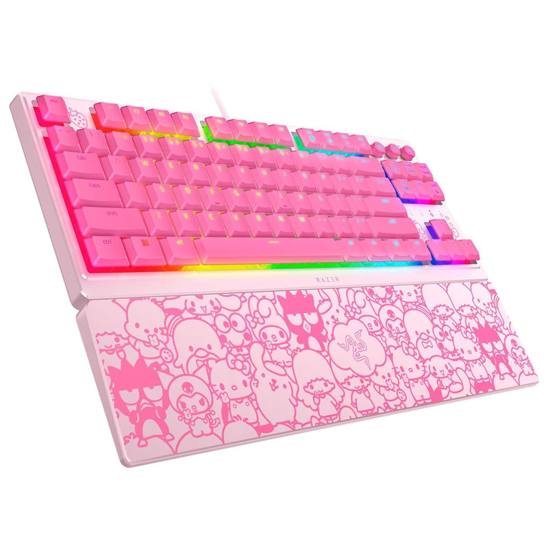 Razer Ornata V3 TKL Gaming Keyboard: Teclas perfil bajo, switches mecha-membrana, RGB, edición Hello Kitty