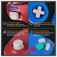 Controlador clásico Gamecube con cable para Nintendo Wii, compatible con Nintendo Switch y PC, tecnología USB