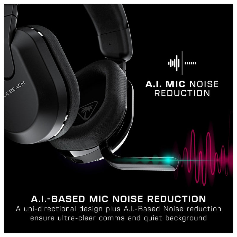 Turtle Beach Stealth 600 Gen 3 Wireless Multiplatform Amplified Gaming Headset con Micrófono Cancelación de Ruido AI - Negro