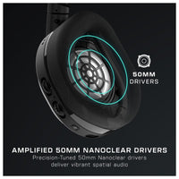 Turtle Beach Stealth 600 Gen 3 Wireless Multiplatform Amplified Gaming Headset con Micrófono Cancelación de Ruido AI - Negro
